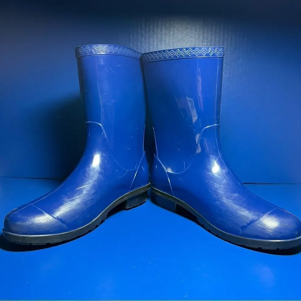 UGG Sienna Womens Rain Boots Blue Jay Rubber Boots 9‎ 1014452